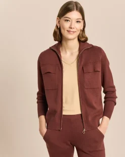 Strickjacke mit Zipper