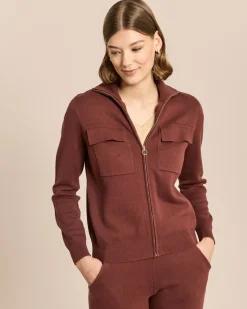 Strickjacke mit Zipper