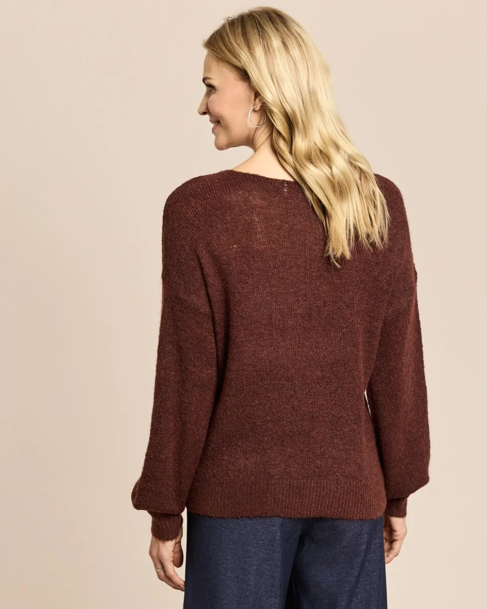 Strickpullover mit Ballonarm