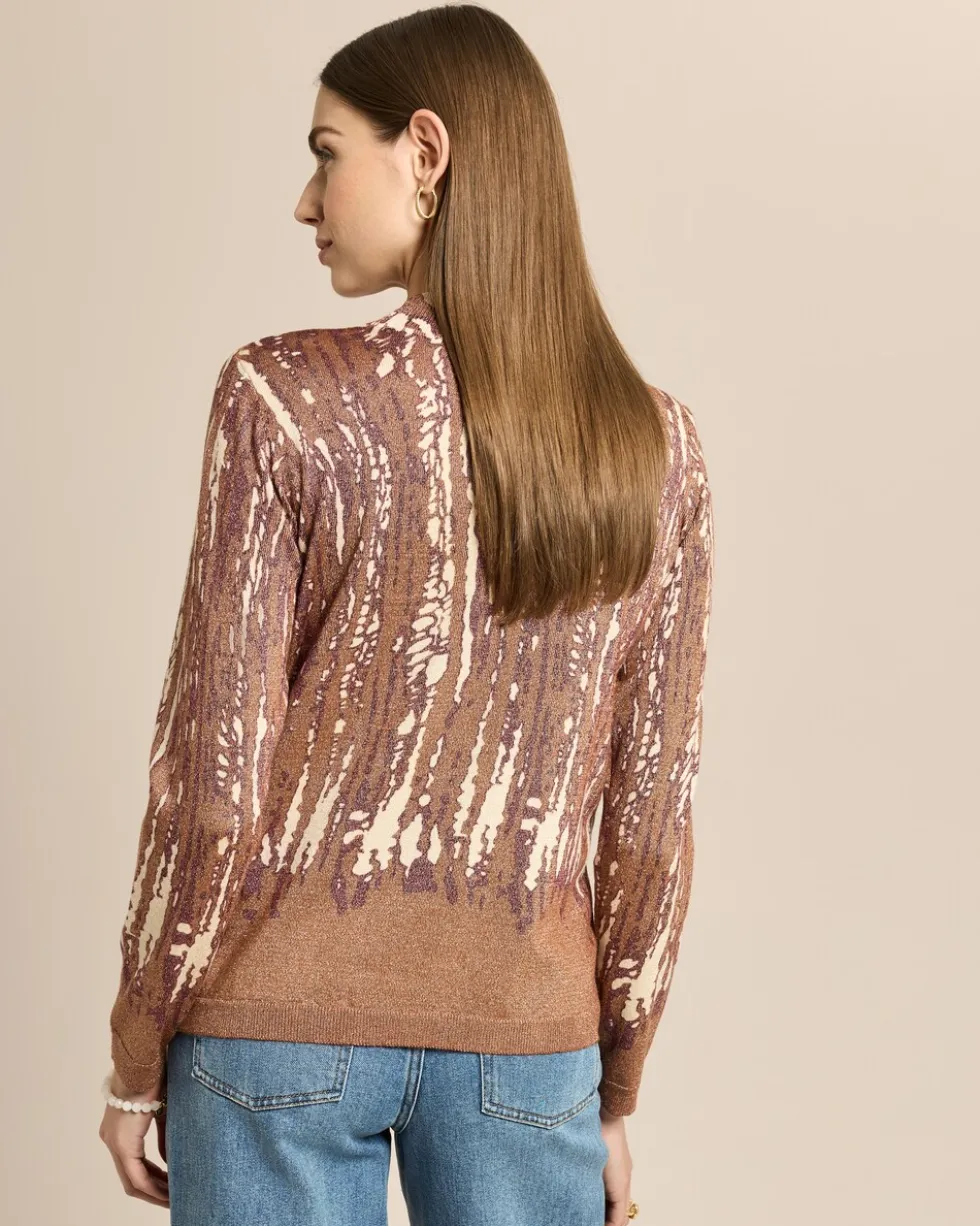 Strickpullover mit Glanzgarn