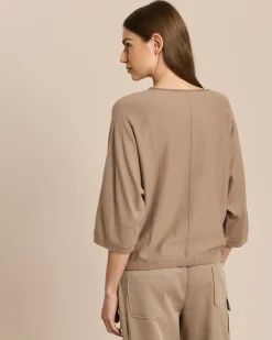 Strickshirt mit Fledermausarm