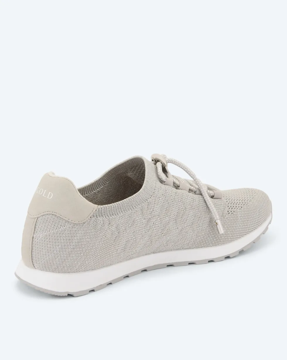 Stricksneaker mit Glitzer