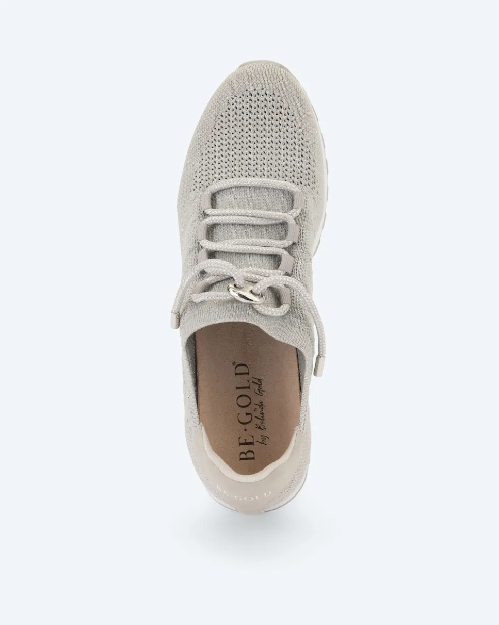 Stricksneaker mit Glitzer