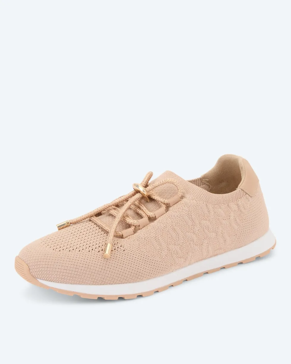 Stricksneaker mit Glitzer