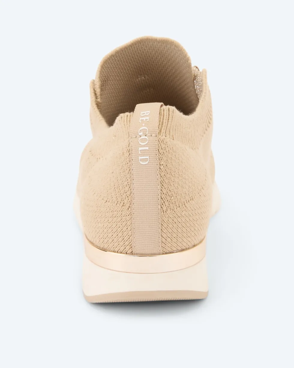 Stricksneaker mit Pailletten