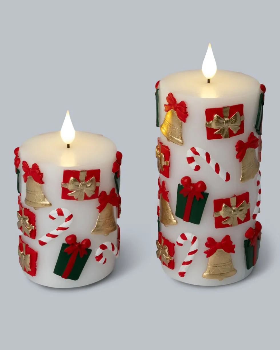 Stumpenkerzen „Weihnachtsmotive
