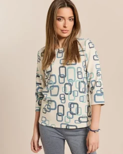 Sweatshirt mit Alloverdruck