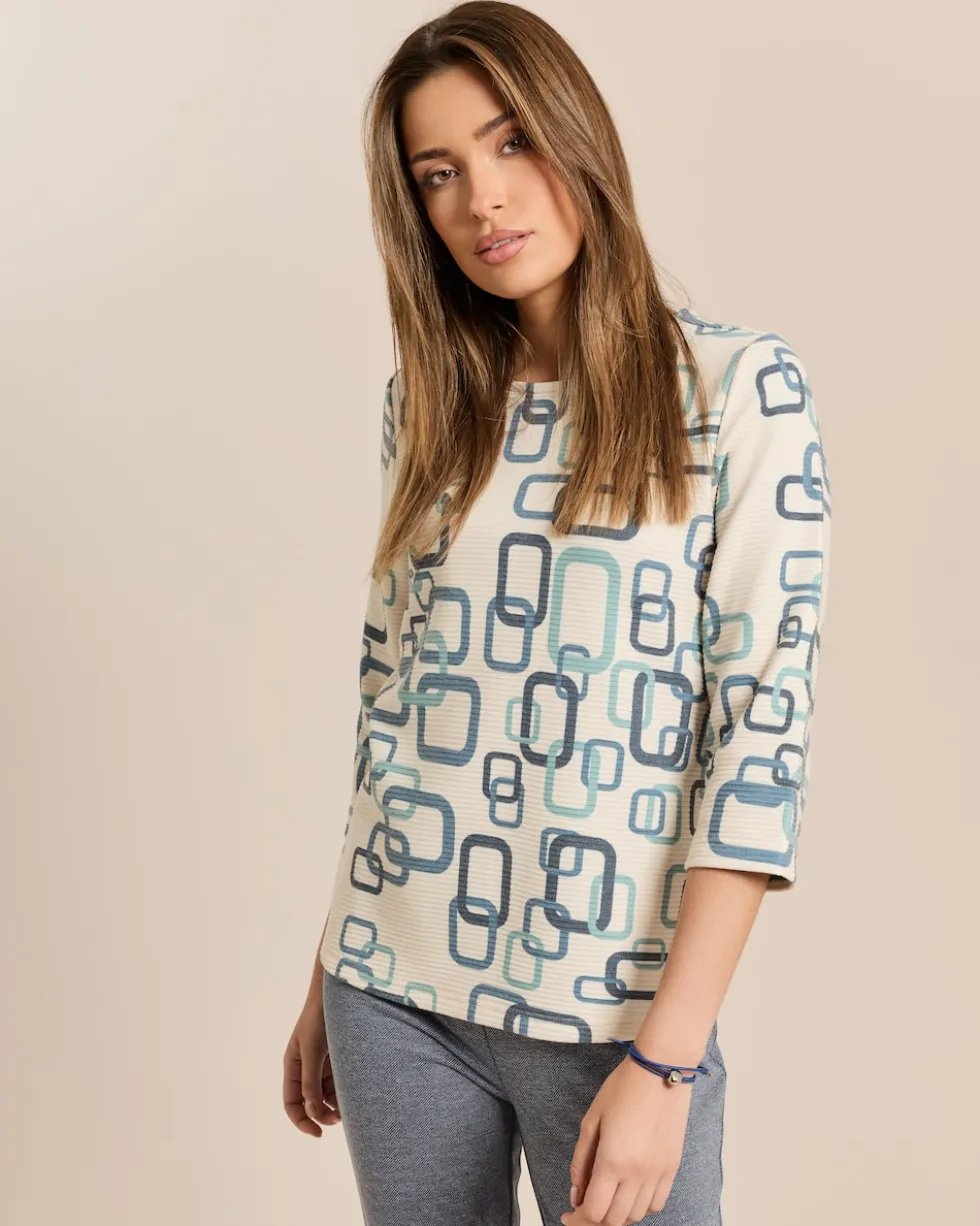 Sweatshirt mit Alloverdruck