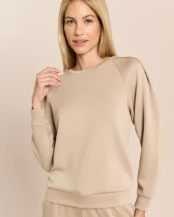 Sweatshirt mit drapierter Schulter