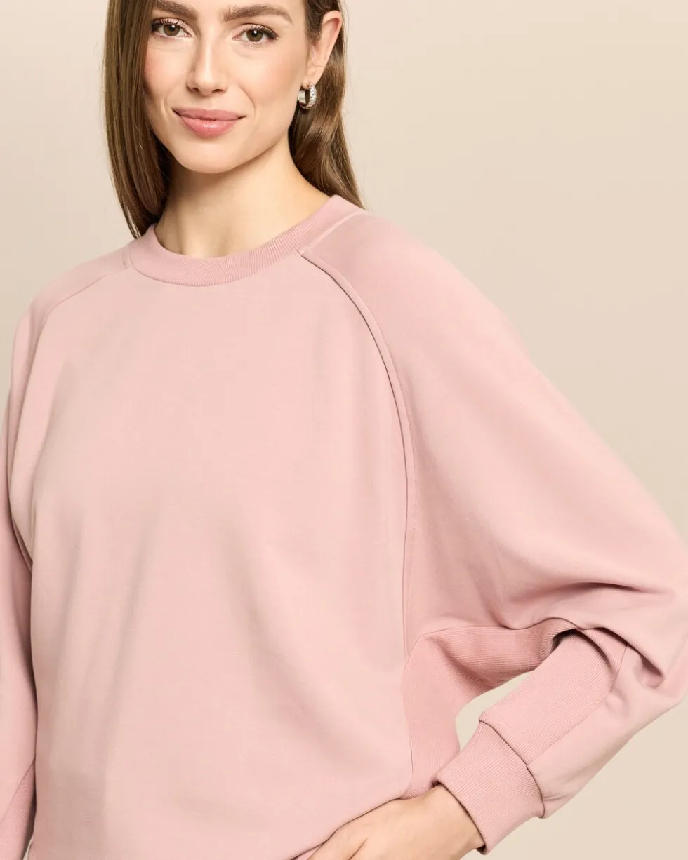 Sweatshirt mit Rippeneinsatz