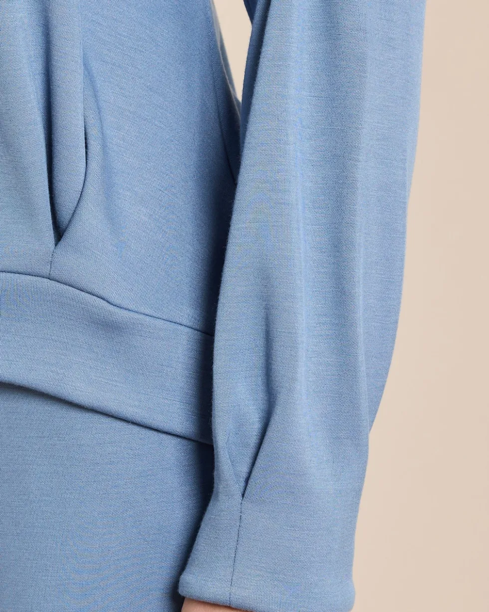 Sweatshirt mit V-Ausschnitt