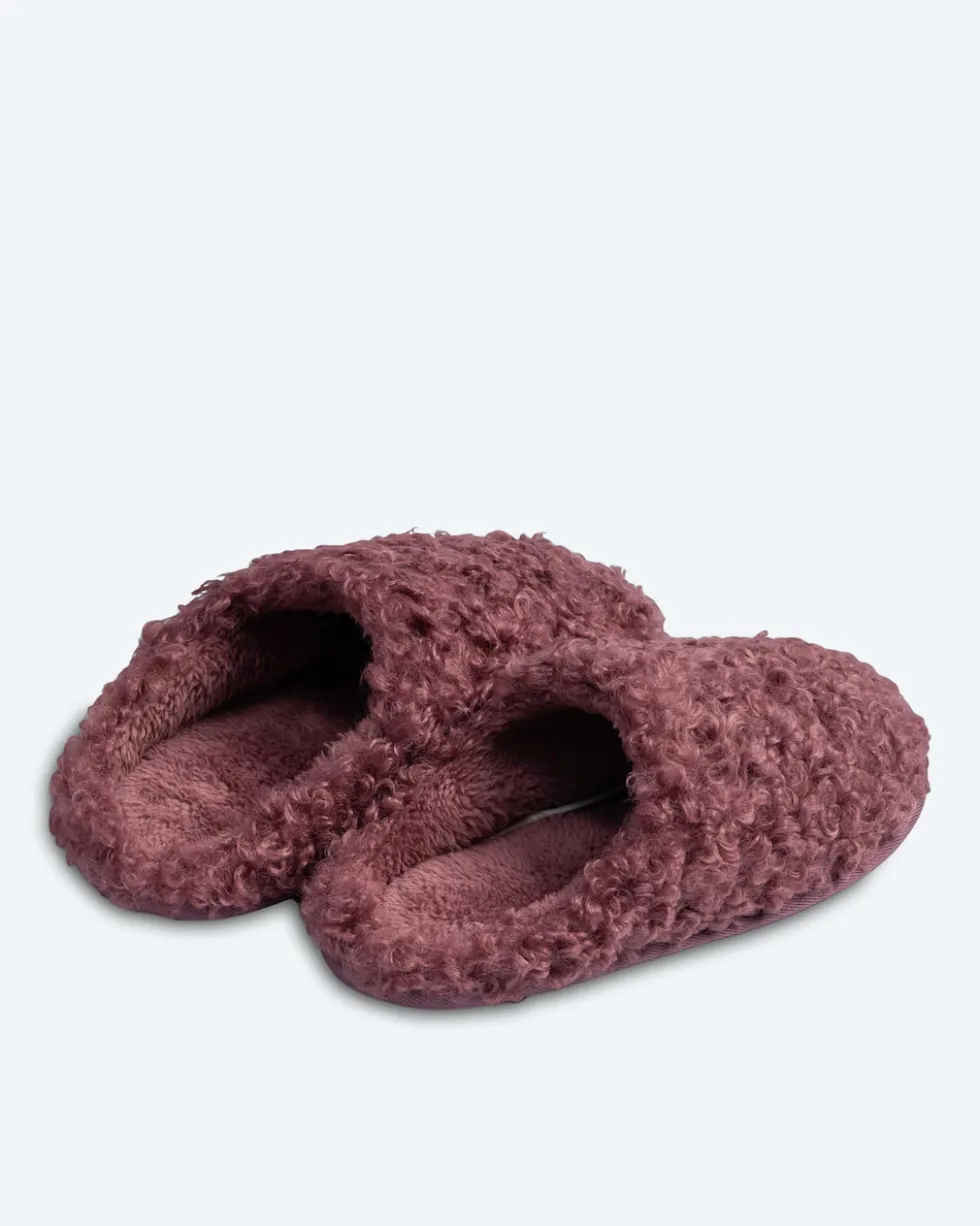Teddy Superwuschel Hausschuhe uni