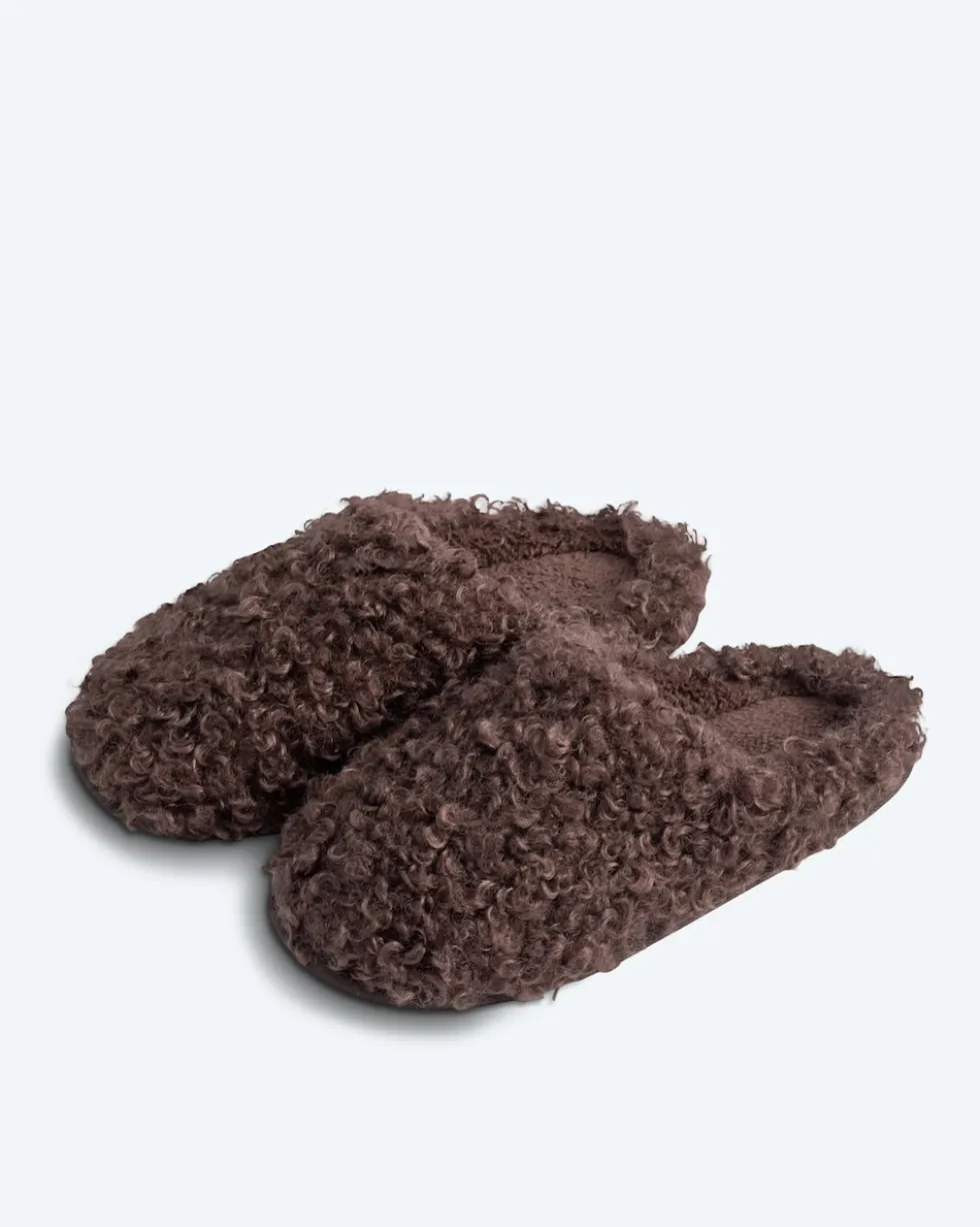 Teddy Superwuschel Hausschuhe uni