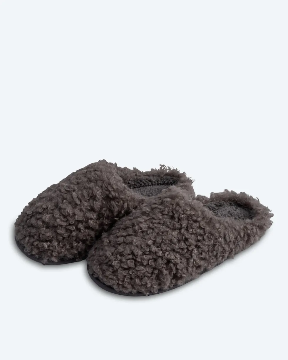 Teddy Superwuschel Hausschuhe uni