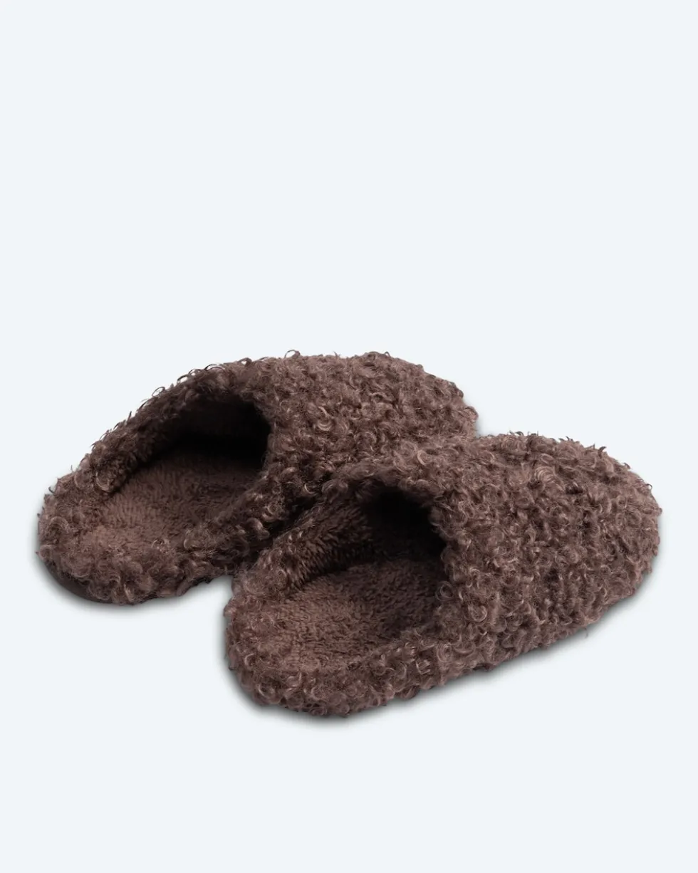 Teddy Superwuschel Hausschuhe uni