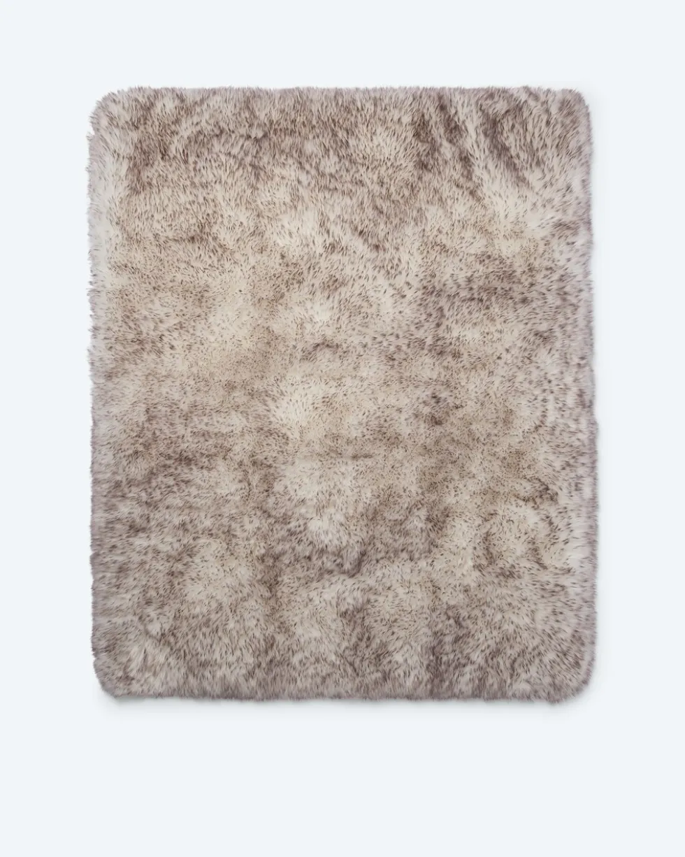 Teppich in Huskyfell-Optik