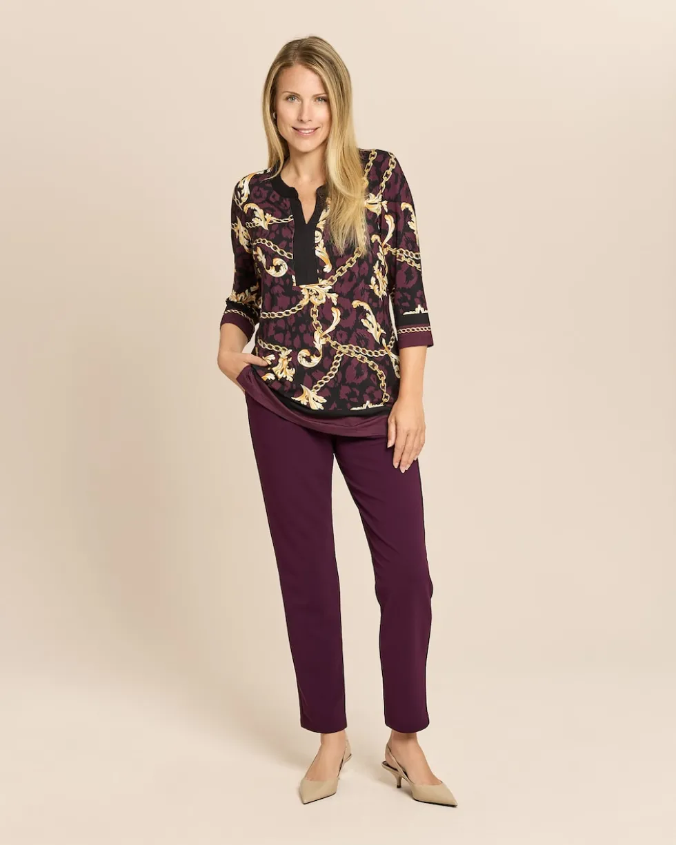 Tunikashirt mit Ornamentdruck