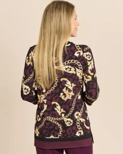 Tunikashirt mit Ornamentdruck