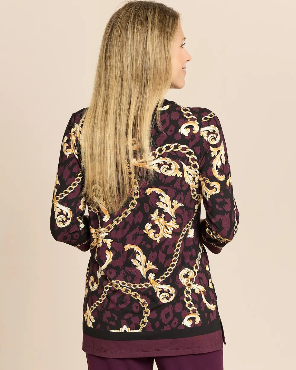 Tunikashirt mit Ornamentdruck