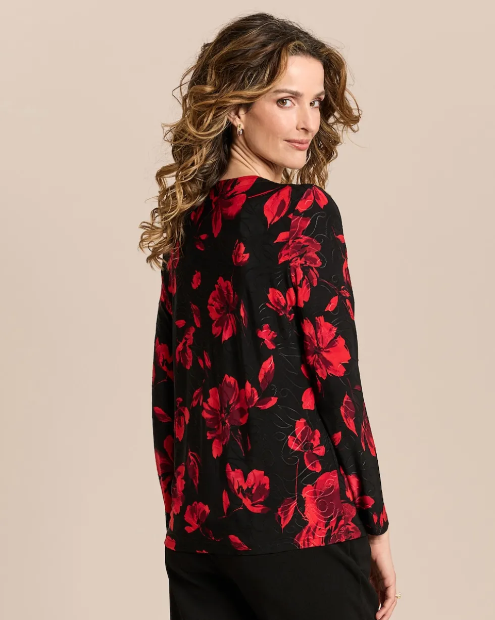 Twin-Set mit floralem Print