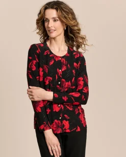 Twin-Set mit floralem Print