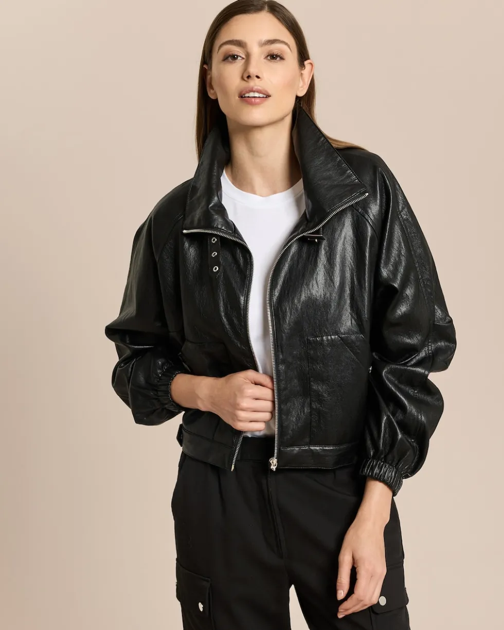 Vegane Lederjacke