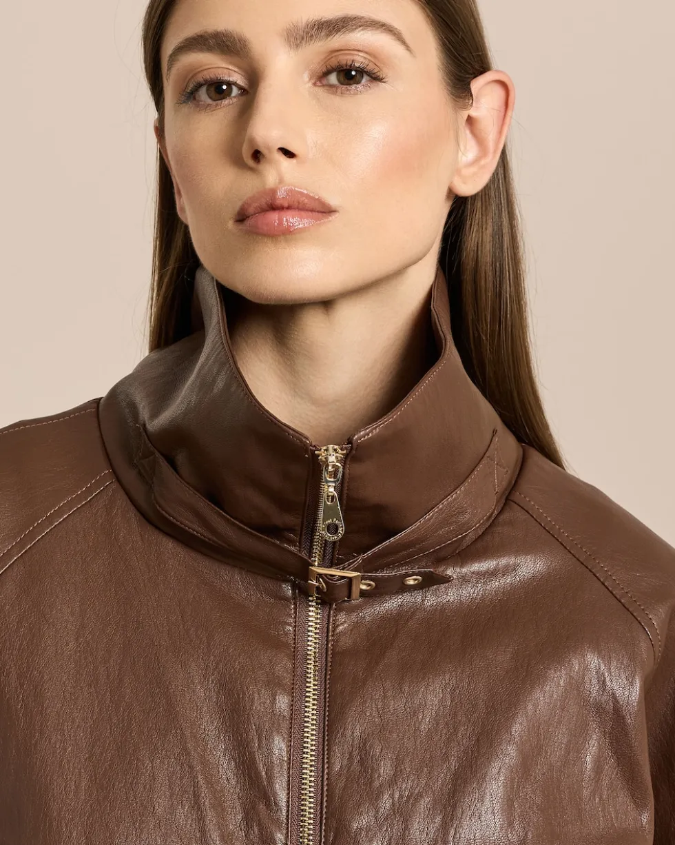 Vegane Lederjacke