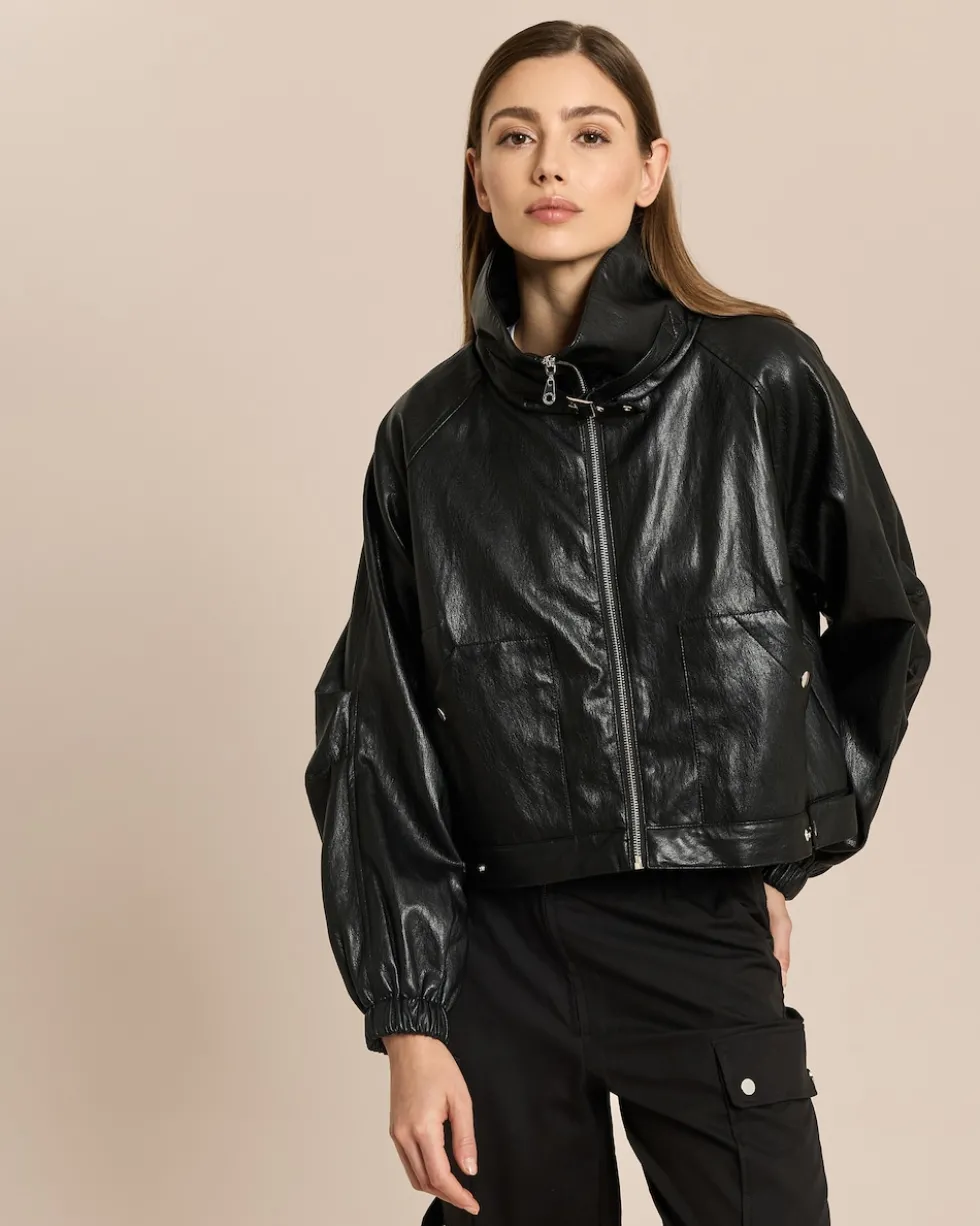 Vegane Lederjacke