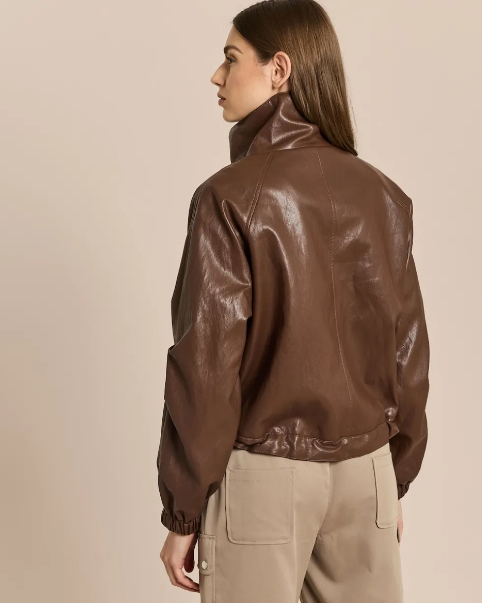 Vegane Lederjacke