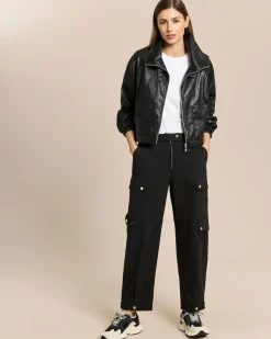 Vegane Lederjacke