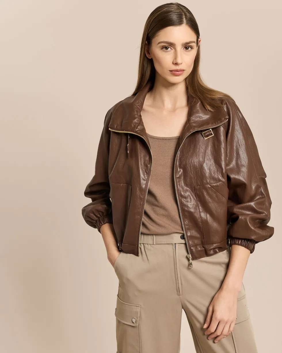 Vegane Lederjacke