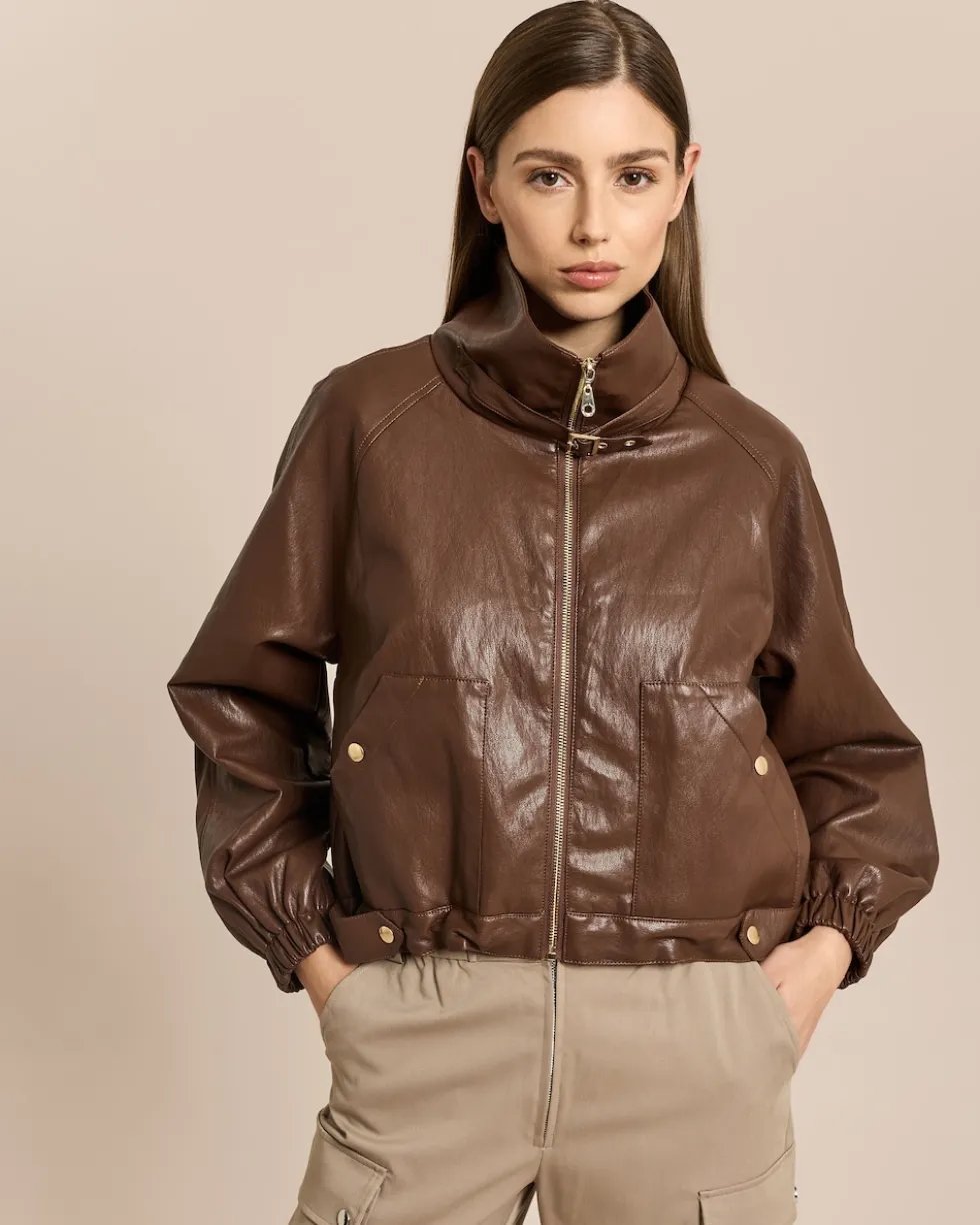 Vegane Lederjacke