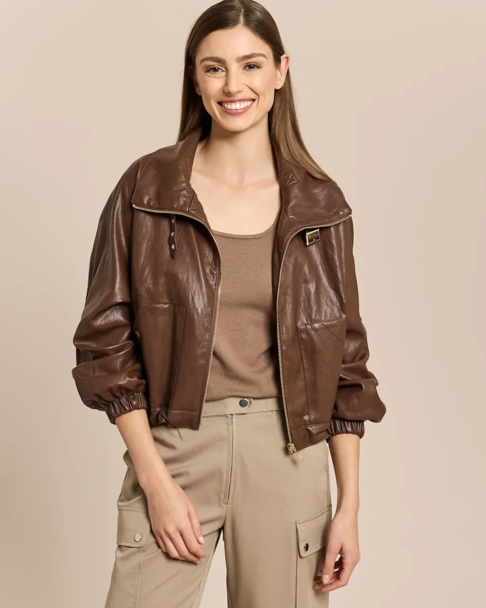 Vegane Lederjacke