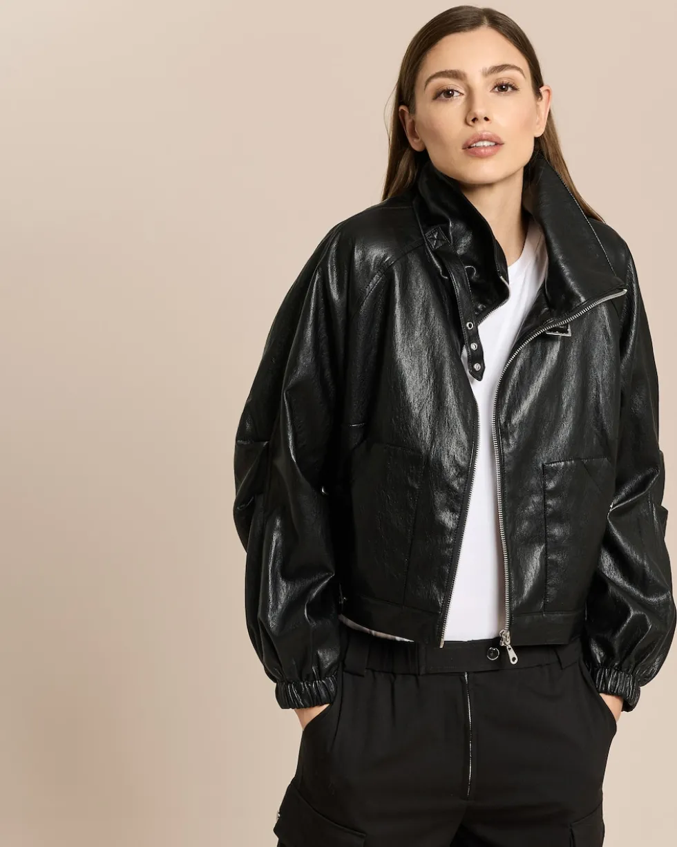Vegane Lederjacke