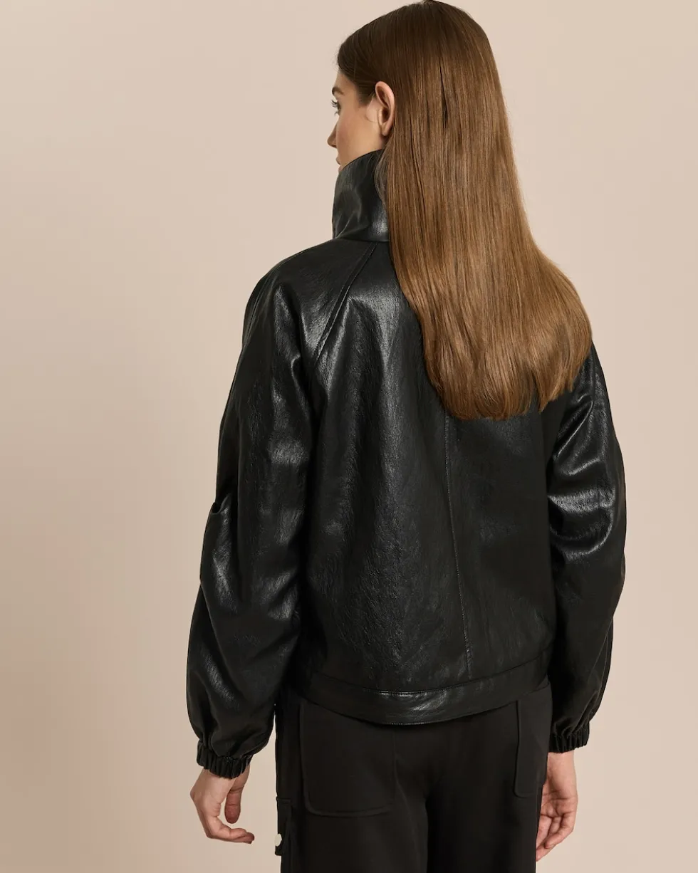 Vegane Lederjacke