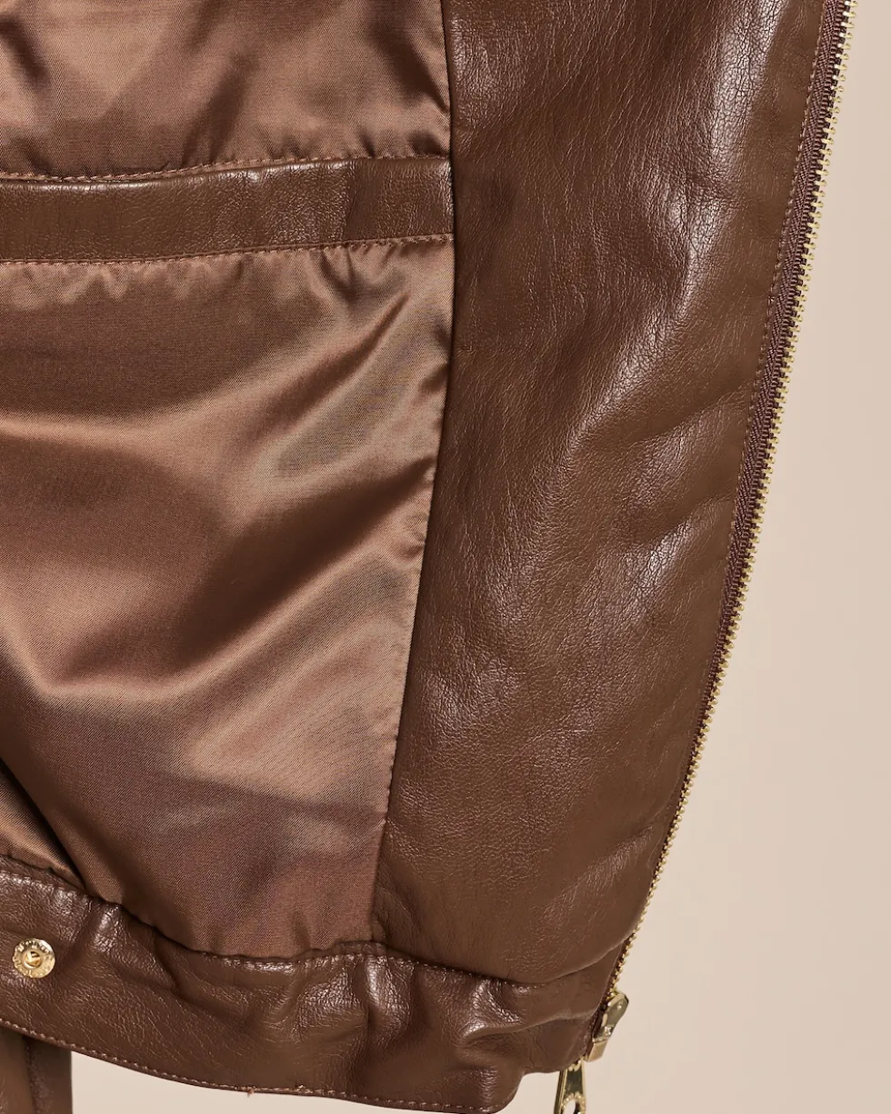 Vegane Lederjacke