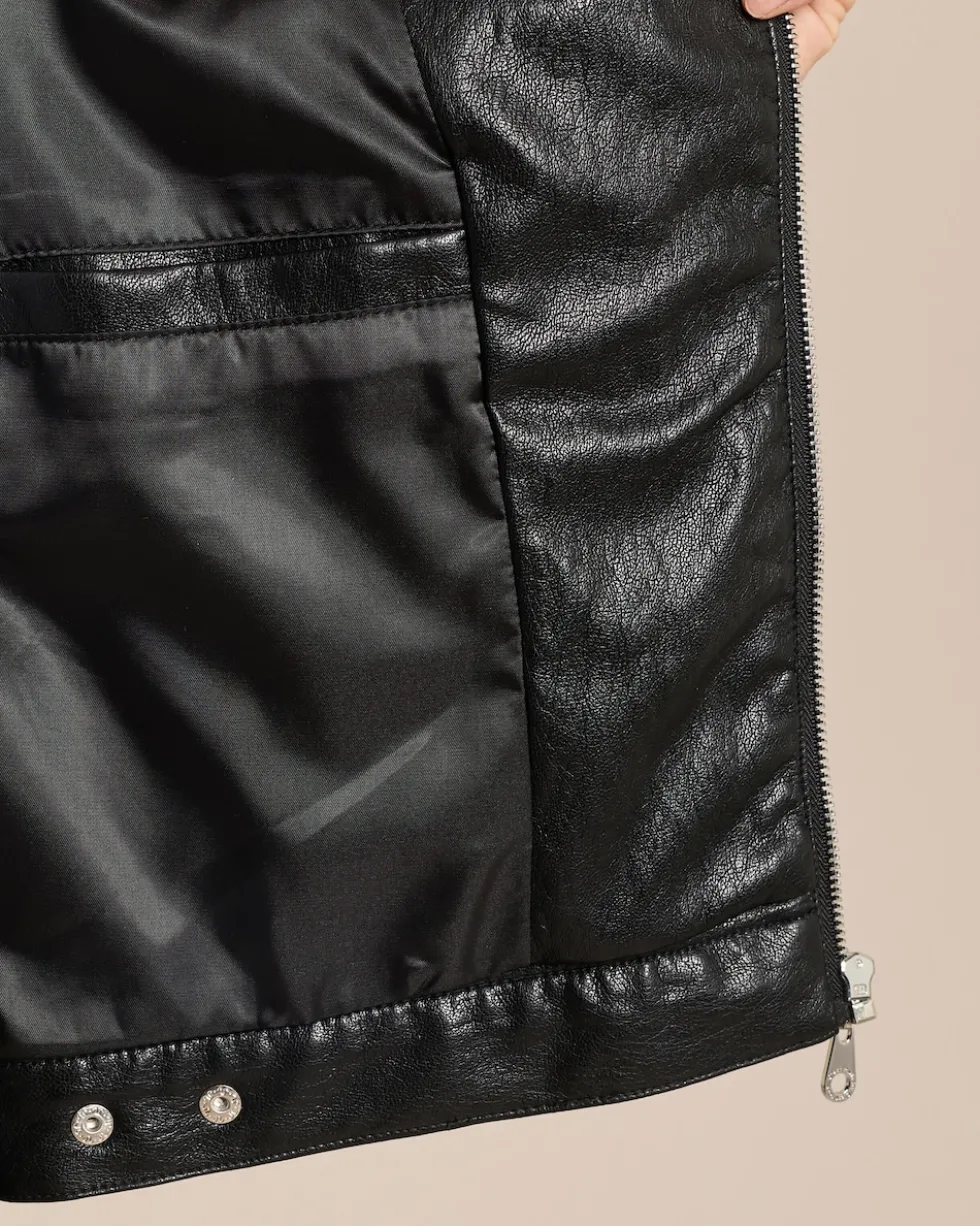 Vegane Lederjacke