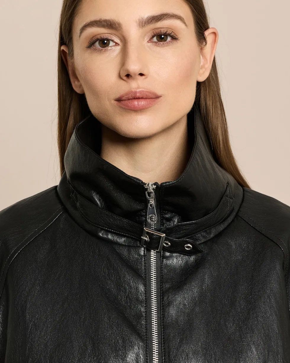Vegane Lederjacke