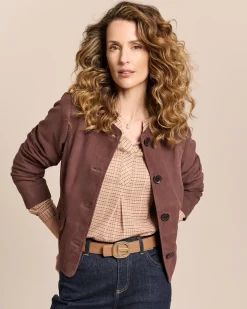 Velours-Lederjacke