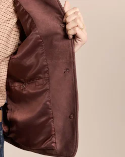 Velours-Lederjacke
