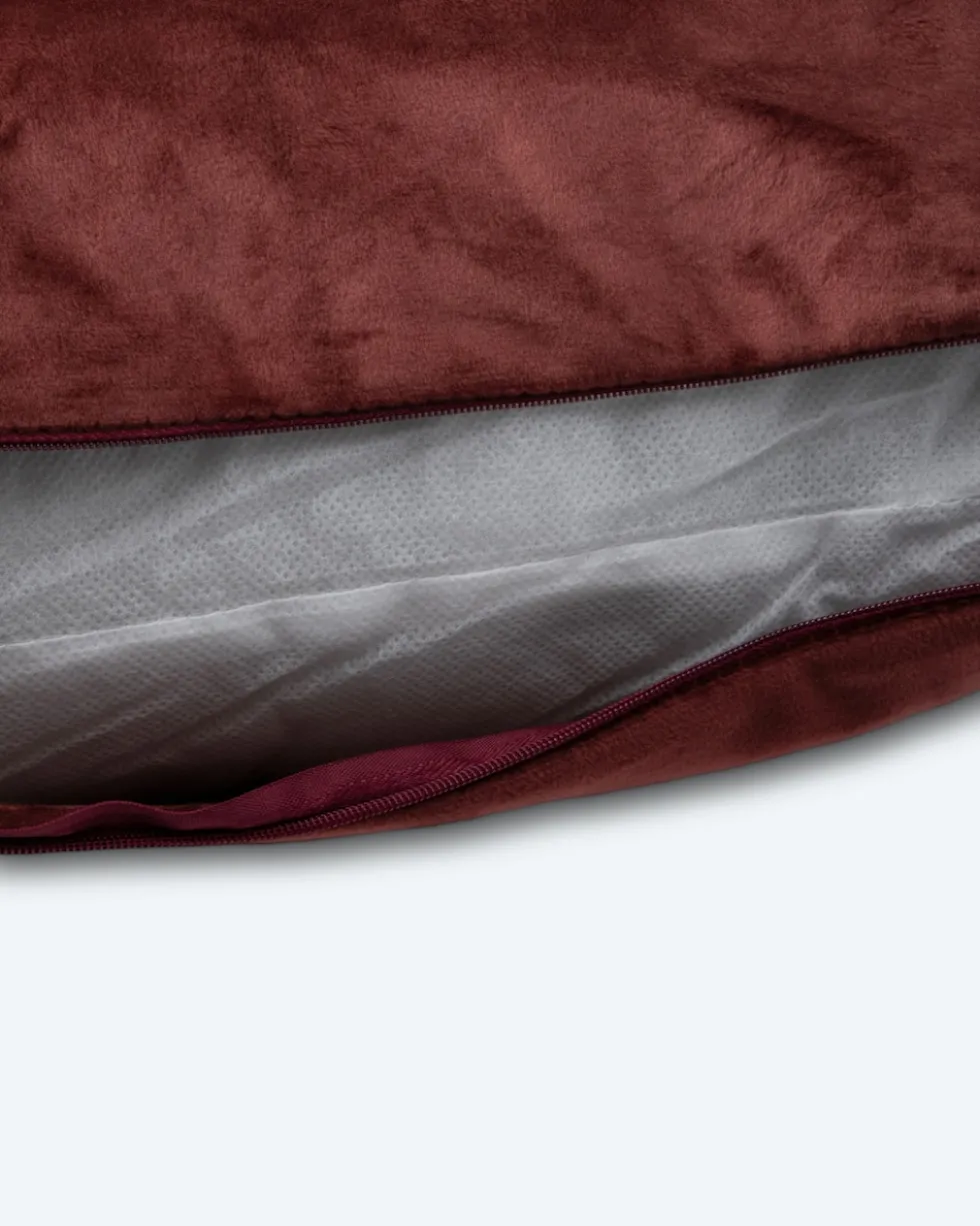 Velvet-Kissen „Rosen Applikation