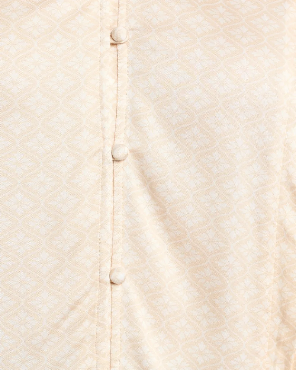 Viskosebluse mit V-Ausschnitt