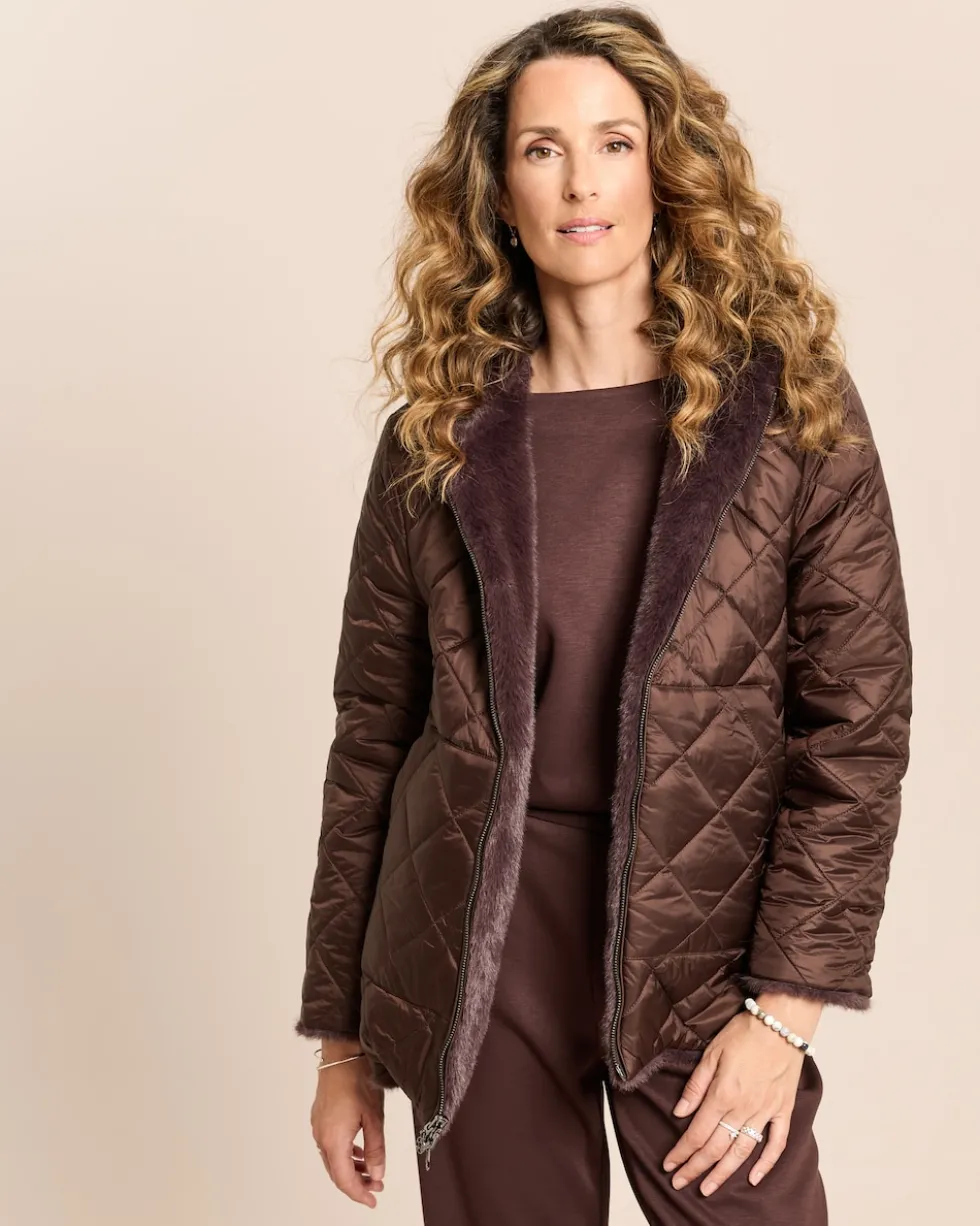 Webpelzjacke zum Wenden