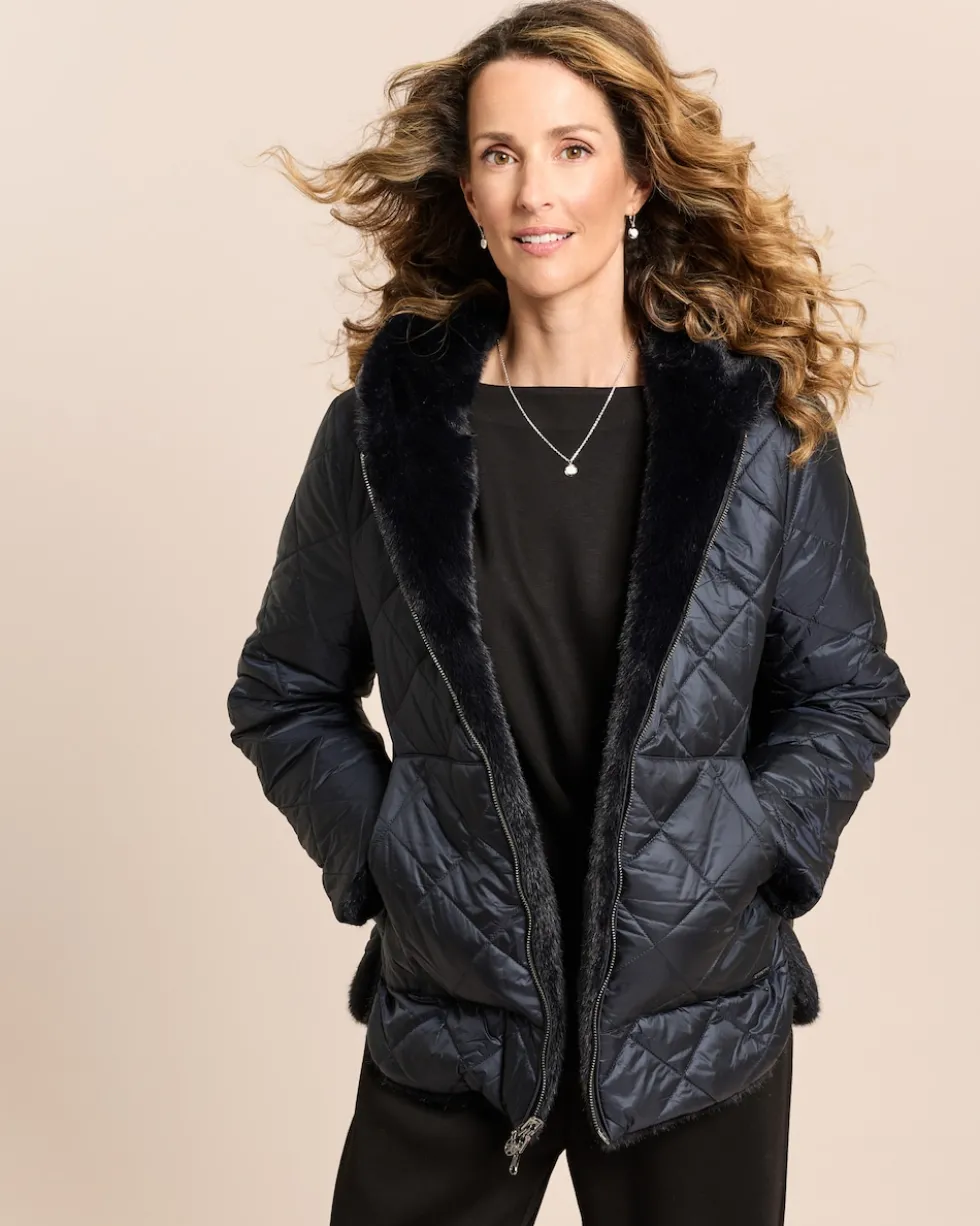 Webpelzjacke zum Wenden
