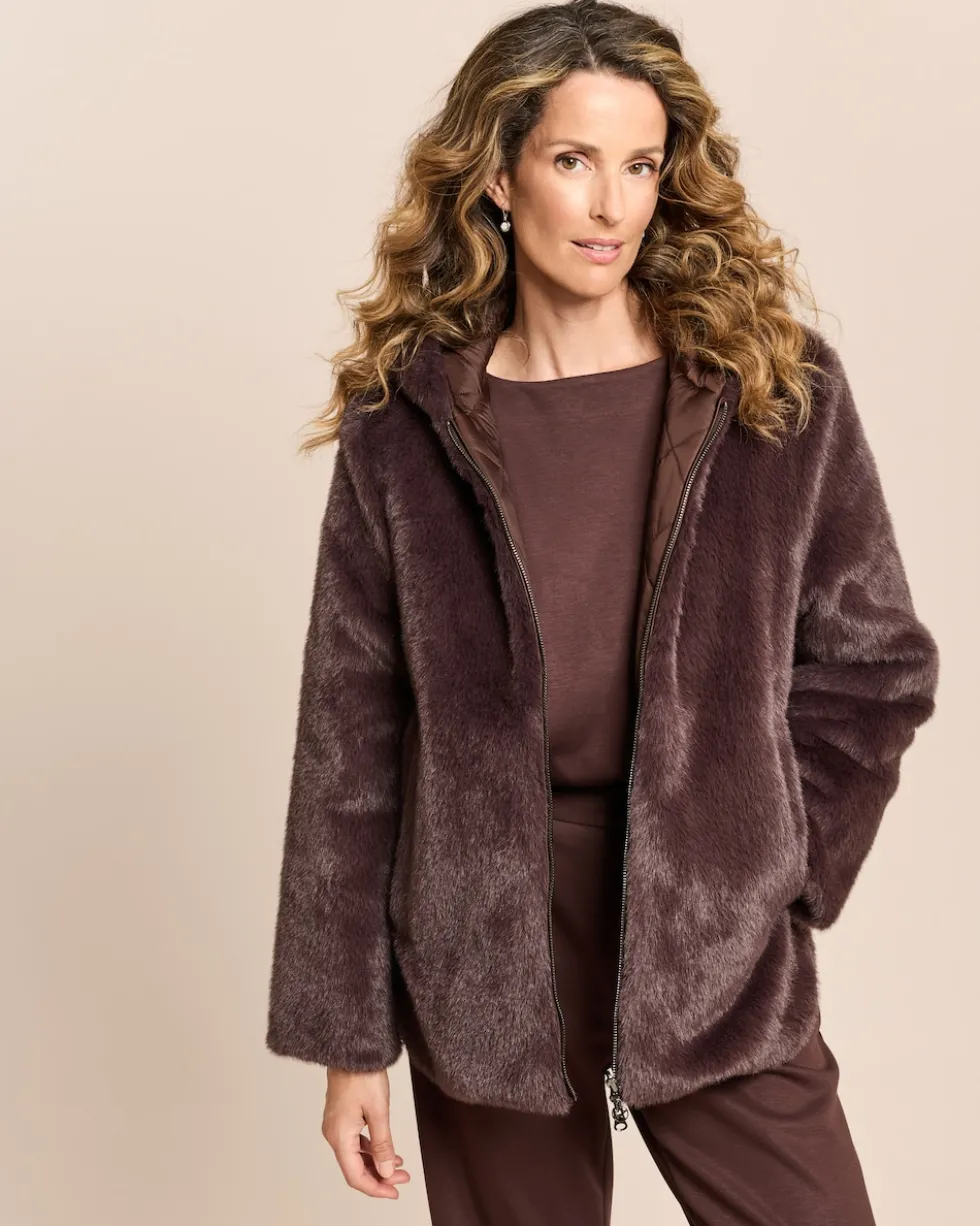 Webpelzjacke zum Wenden