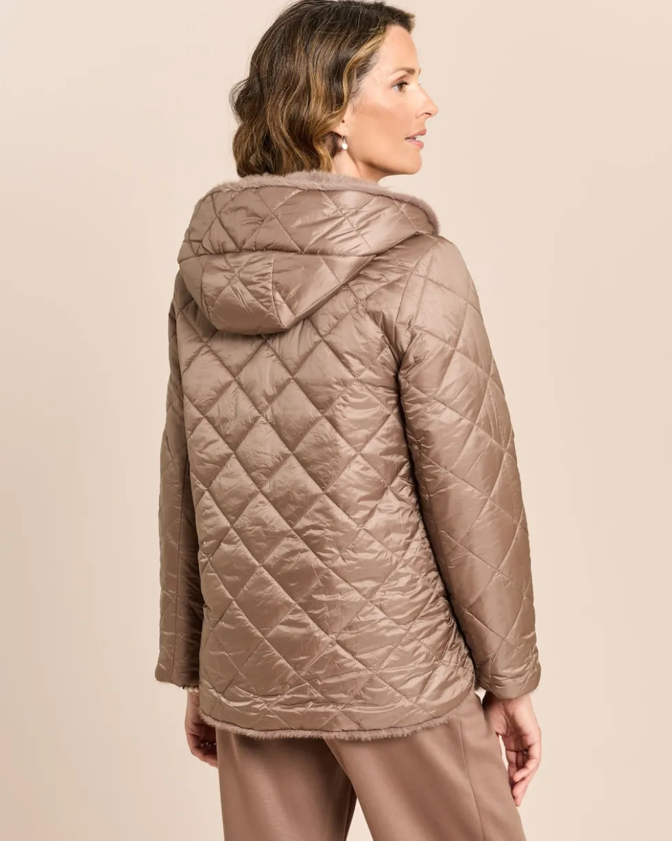 Webpelzjacke zum Wenden