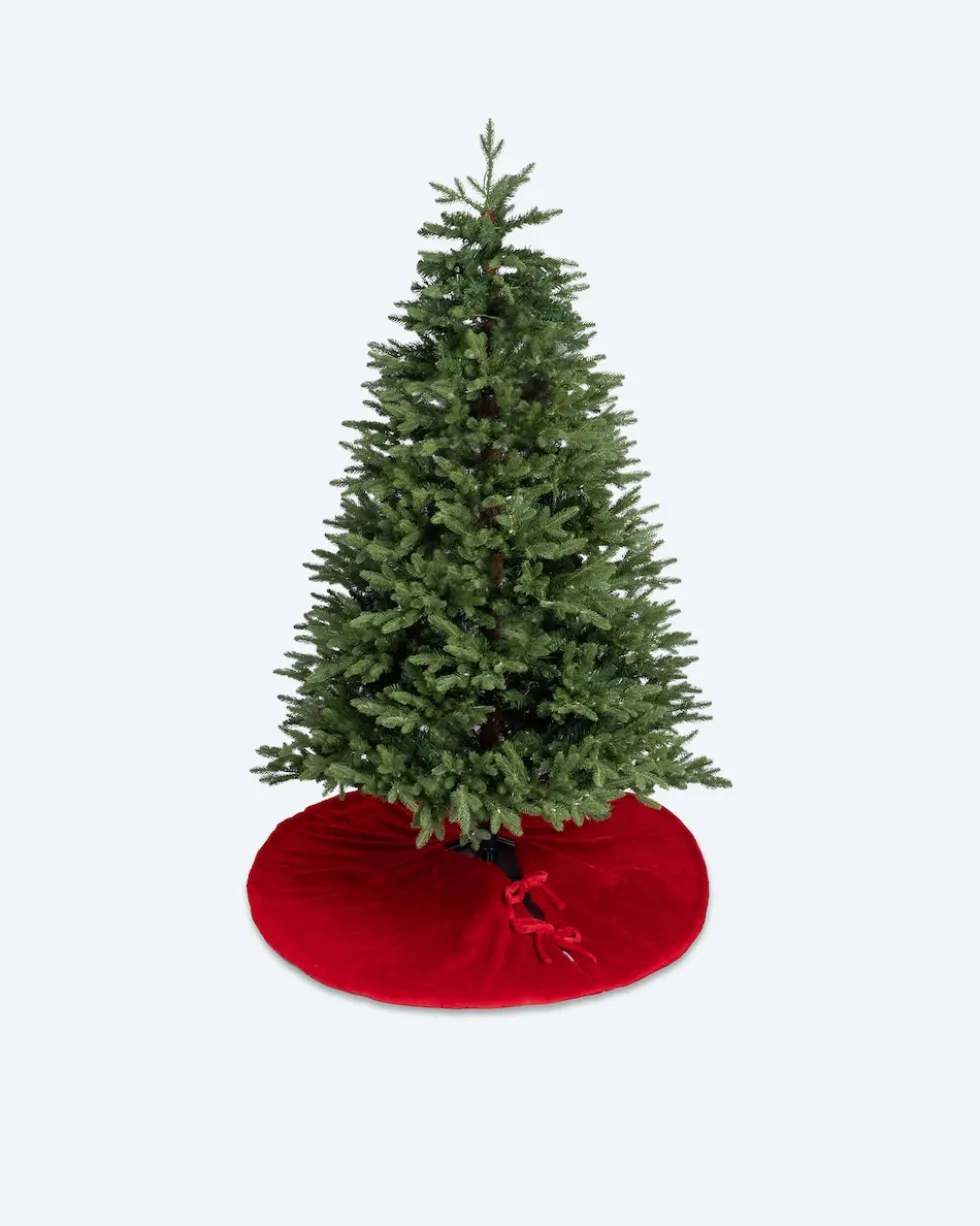 Weihnachtsbaumteppich „Kaninchenfelloptik