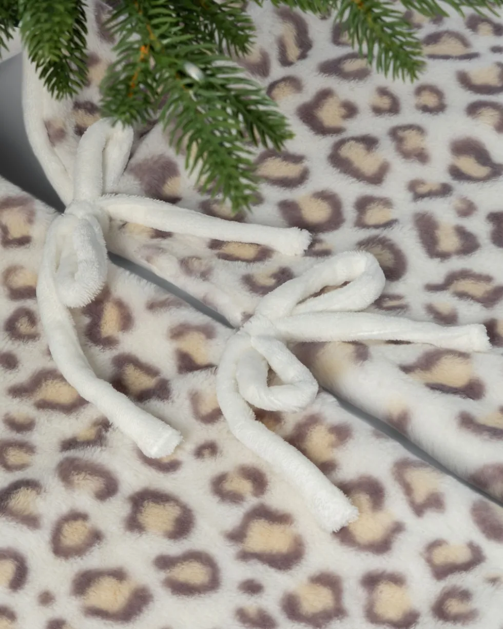Weihnachtsbaumteppich „Kaninchenfelloptik