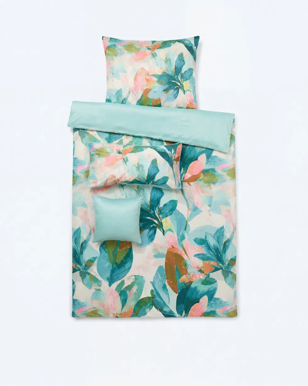 Wende-Bettwäsche "Floraparadies", 4tlg.
