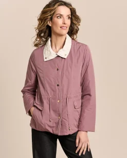 Wendejacke mit gesteppter Seite